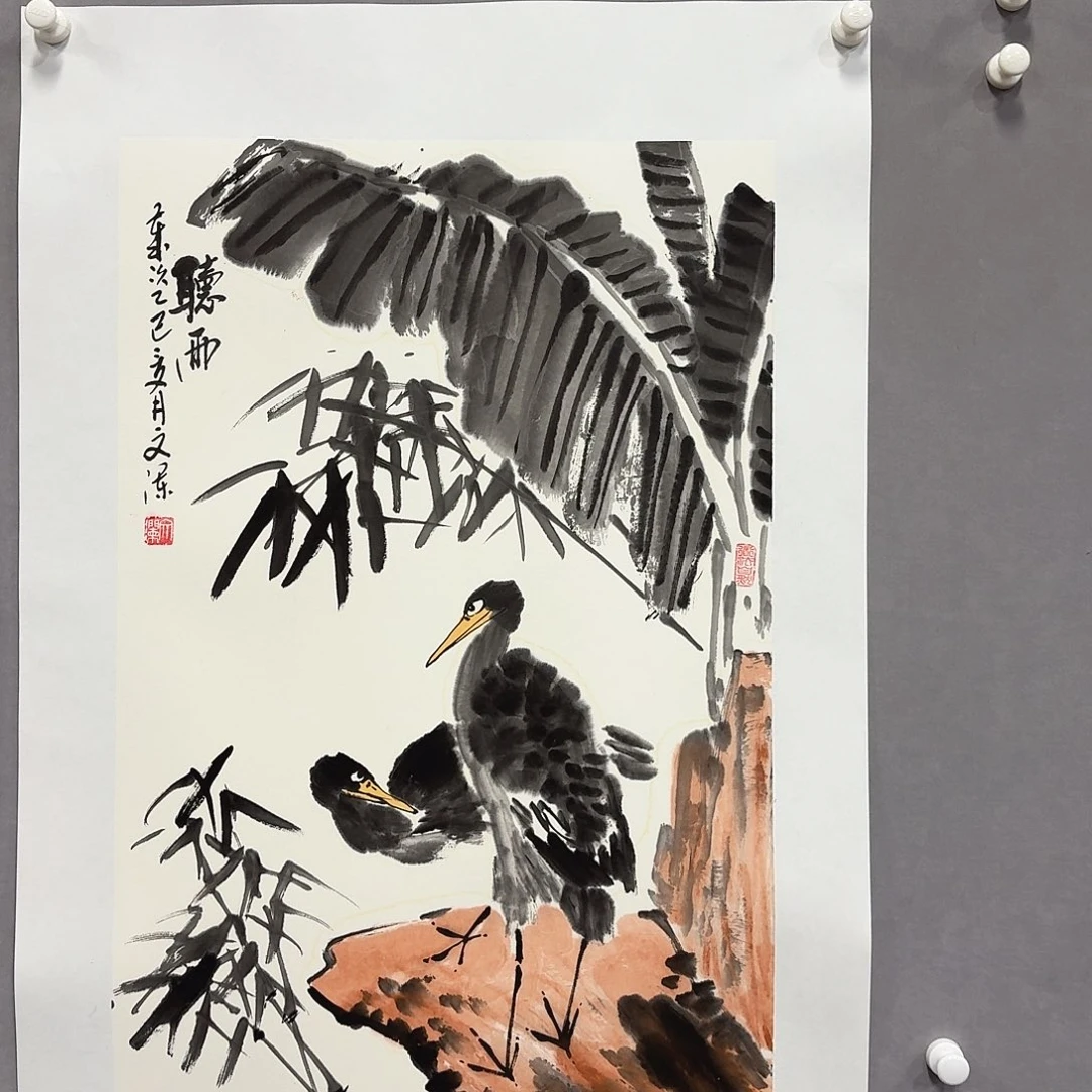 国画亲笔手绘放心去藏