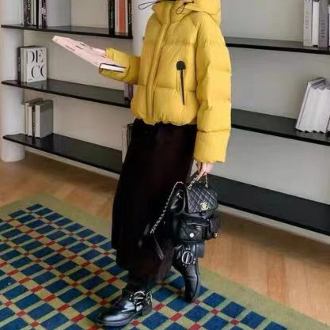 Manmi   立领连帽泡芙羽绒服  98213