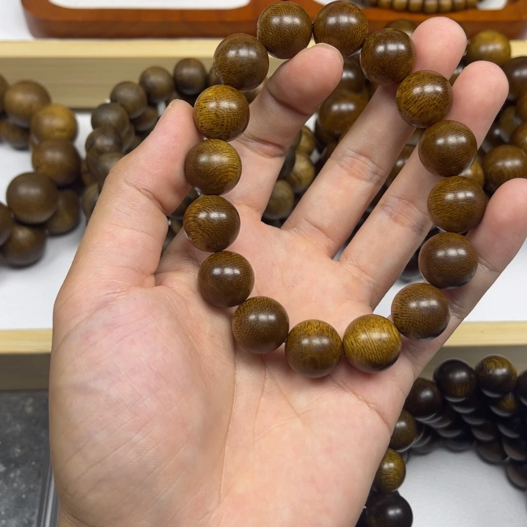 明***3沉香手串越南芽庄黄棋楠1.4