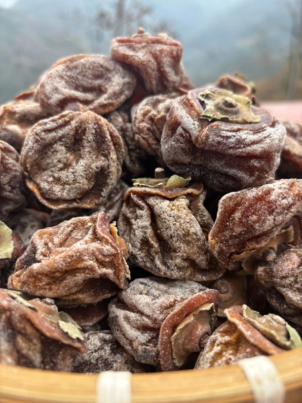 大巴山高山老树柿饼
