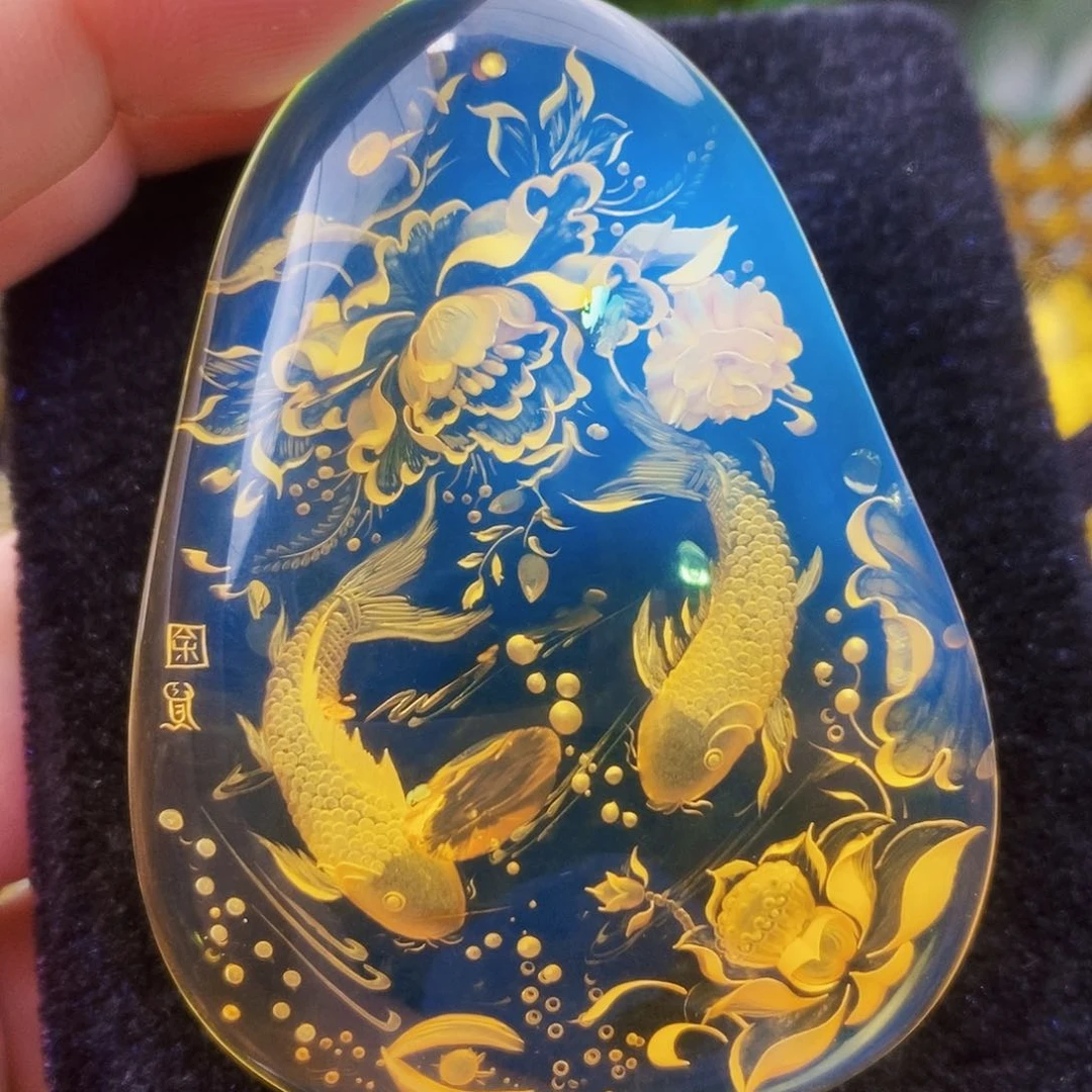 【闪购商品】琥珀（花珀）吊坠(不含链)未镶嵌