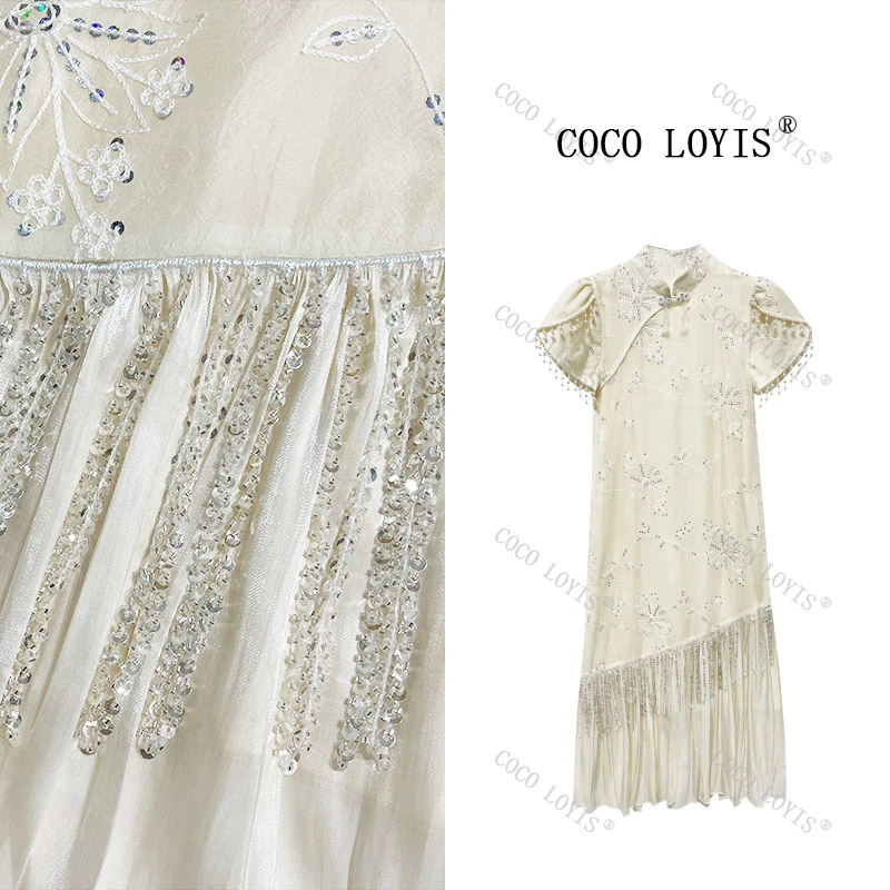 连衣裙裙子汉服气质夏季中国风女装蕾丝公主时尚25042801