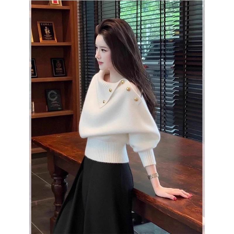 2025新款秋冬时尚轻熟气质淡人高知穿搭氛围感巨好看百搭针织上衣