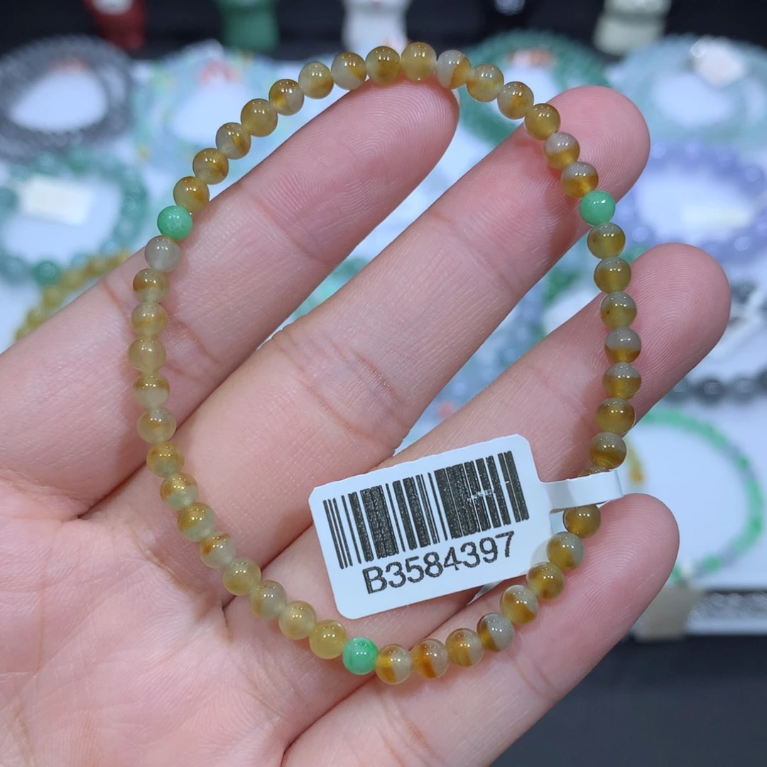 未镶嵌手串翡翠天然