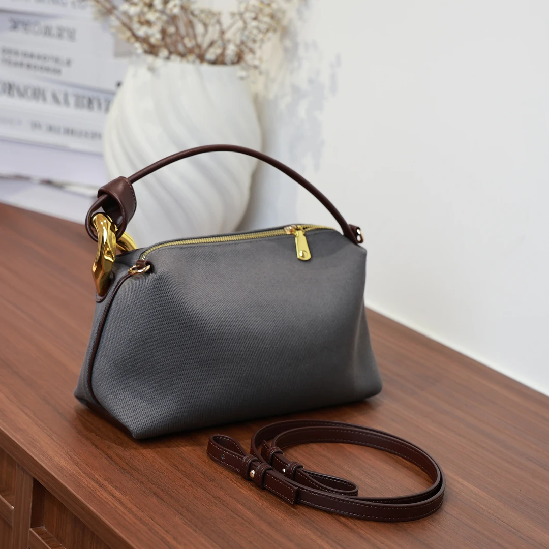 秋季新款小众手提包女休闲百搭斜跨包单肩包简约波士顿经典手拎包