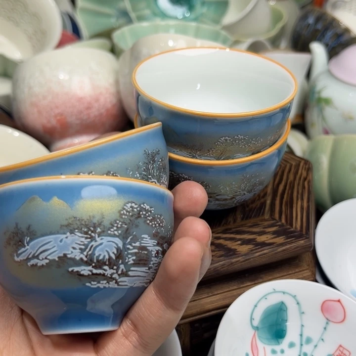 4只微瑕茶具茶具茶具