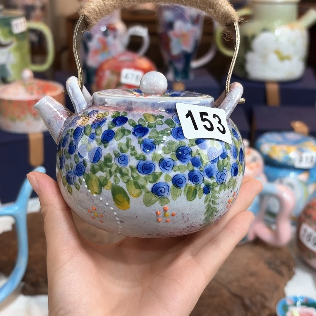 景德镇手绘高温釉下彩陶瓷茶具