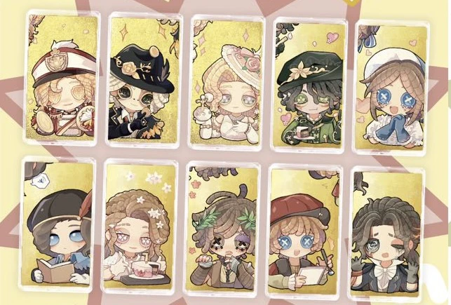 第五人格同人金箔卡书签收藏金片盲盒代拆