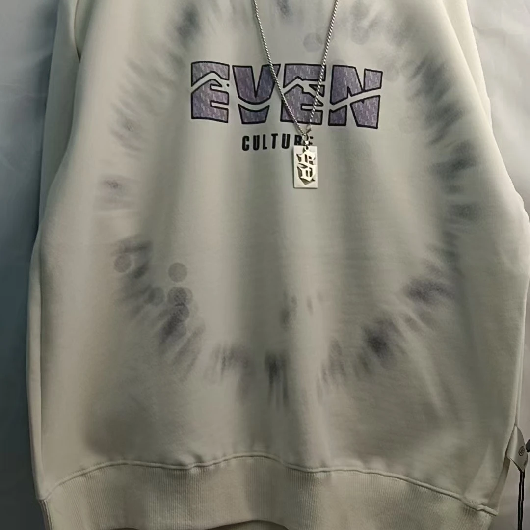 印花秋冬圆领长袖常规款常规卫衣带帽秋季休闲时尚