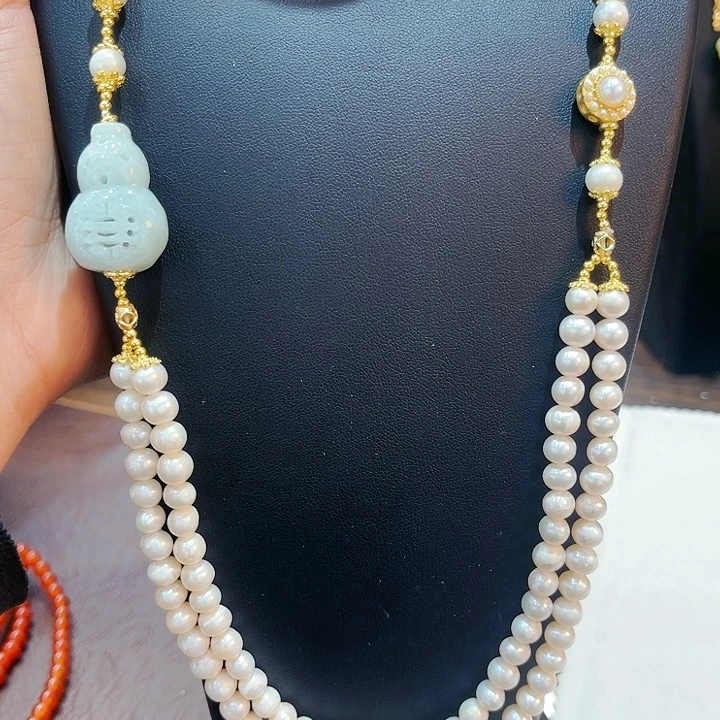 淡水珍珠颈饰未镶嵌项链