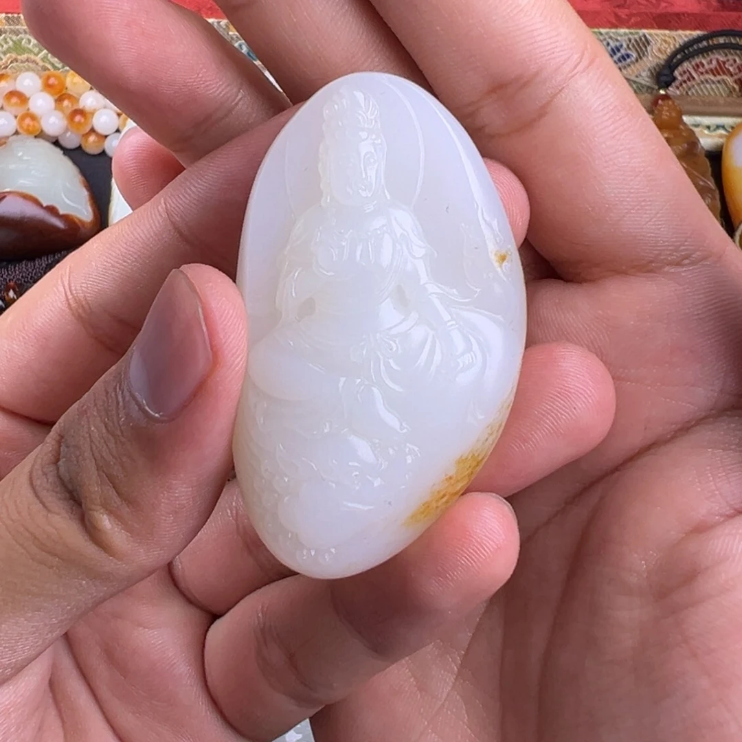 未镶嵌和田玉挂件毛*