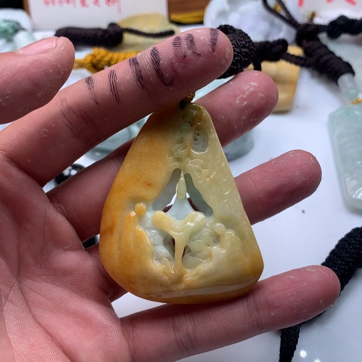 颈饰未镶嵌翡翠保真天然a货翡翠