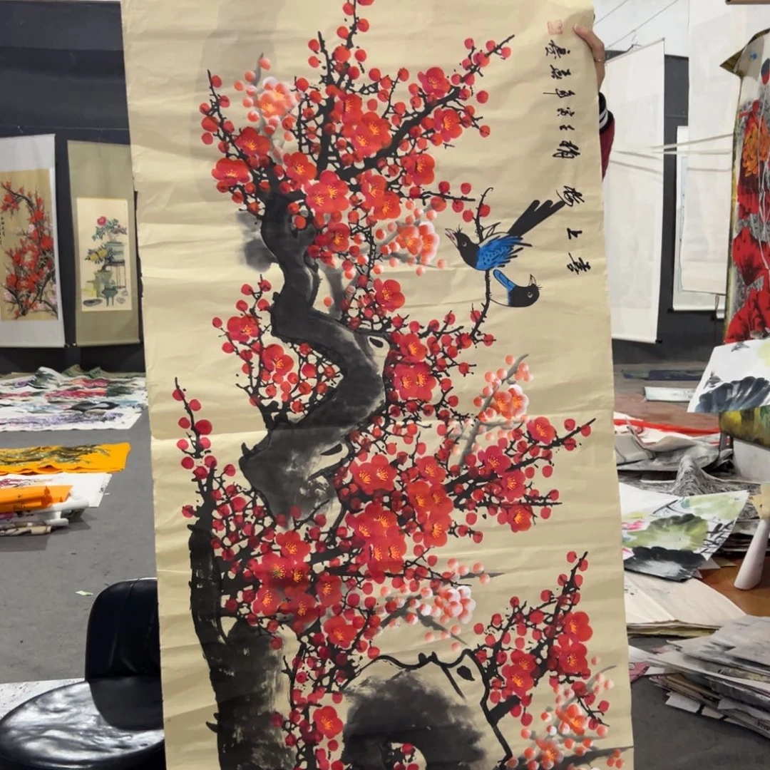 国画国画作品画心一张