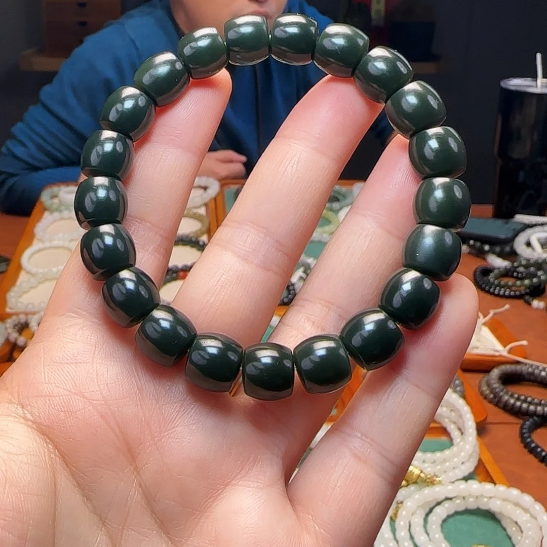 和田玉未镶嵌手链