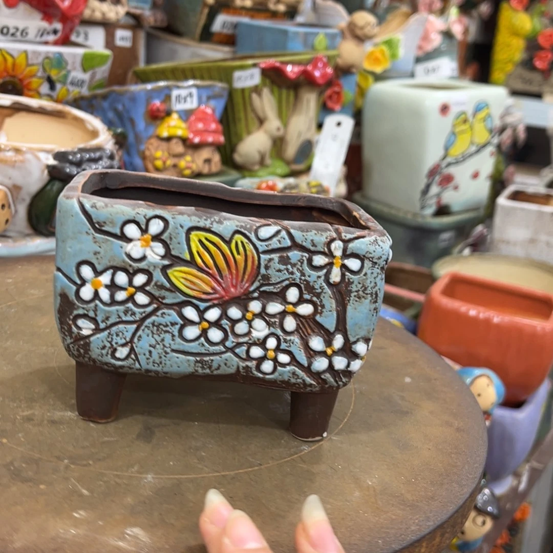 粗陶多肉花盆花盆孤品