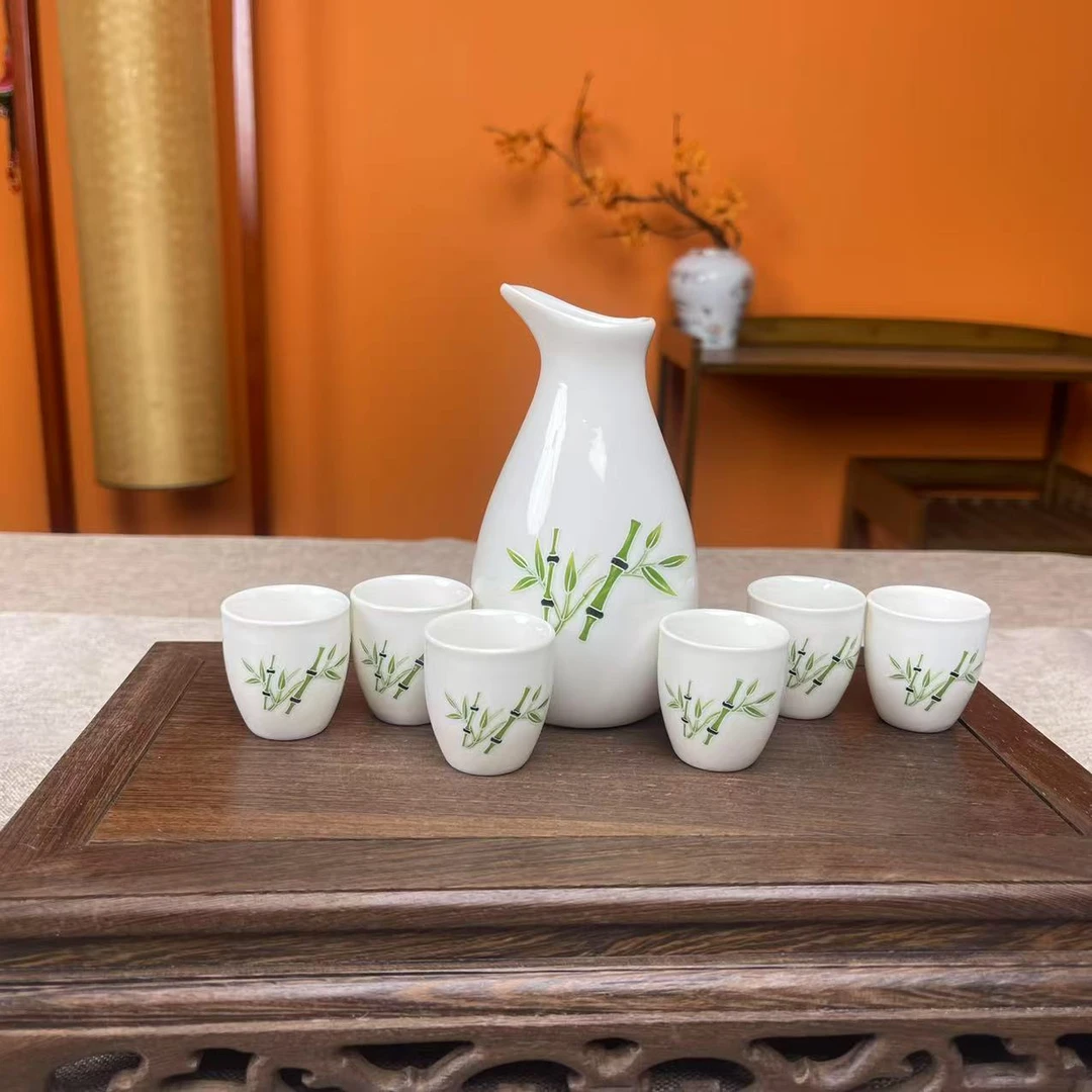 白瓷竹子酒具套装SSF-C397