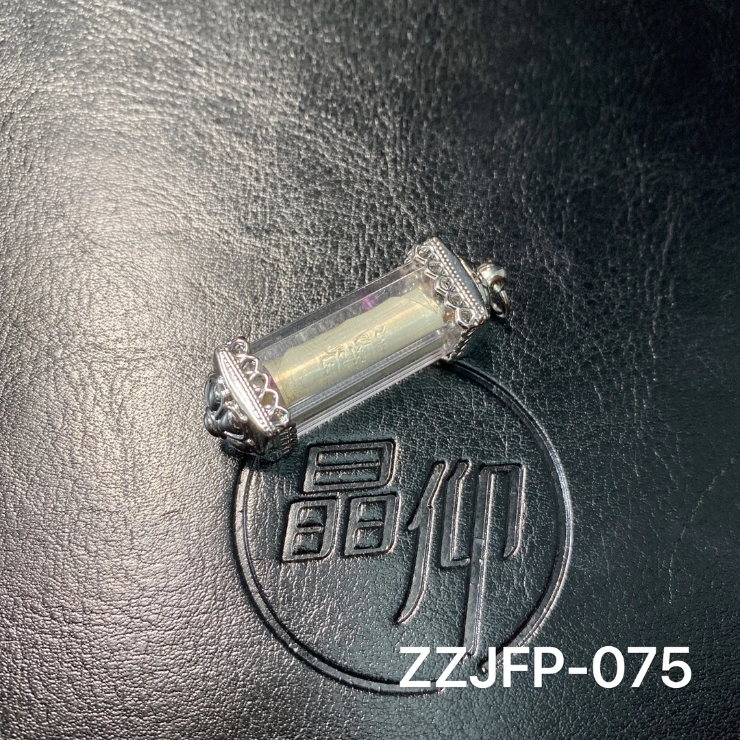 铜合金亚克力吊坠 晶仰ZZJFP-075坤皮清清银管合金管