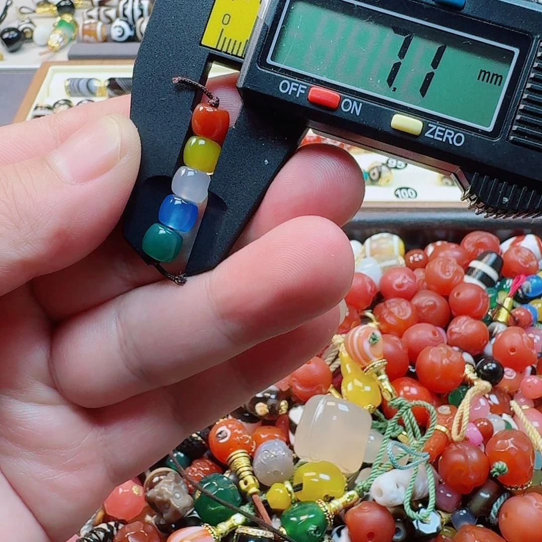 玛瑙/玉髓未镶嵌一对