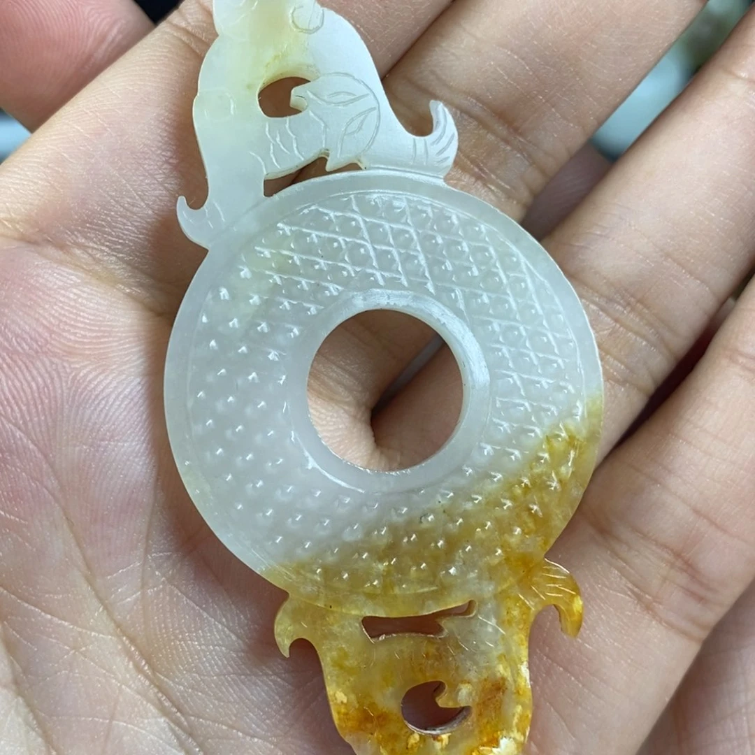 和田玉未镶嵌挂件