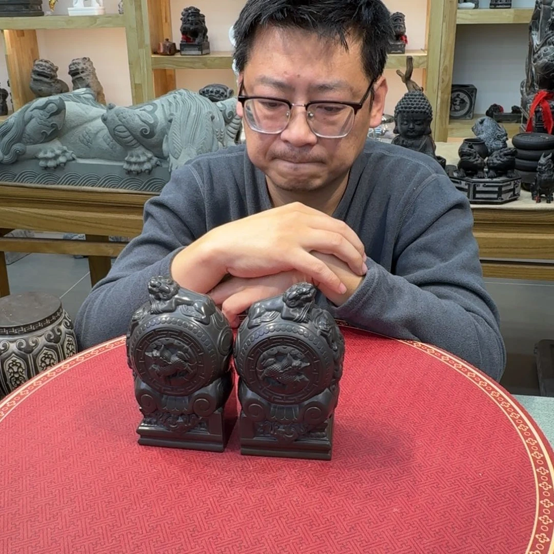 西安石晋錾石雕手工雕刻摆件