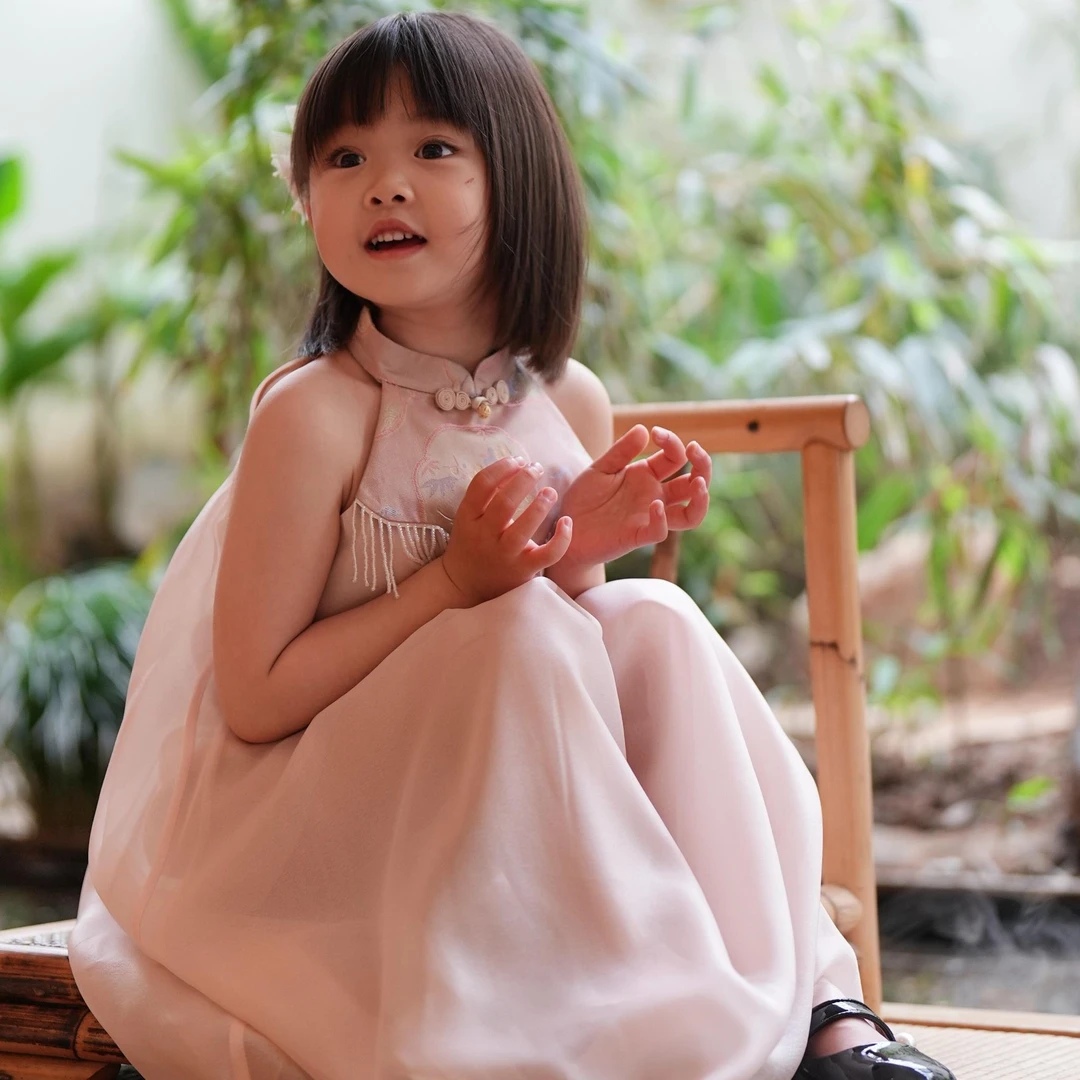 小惜亦童装2025夏季新中式国风女孩旗袍裙五一出游洋气女童连衣裙