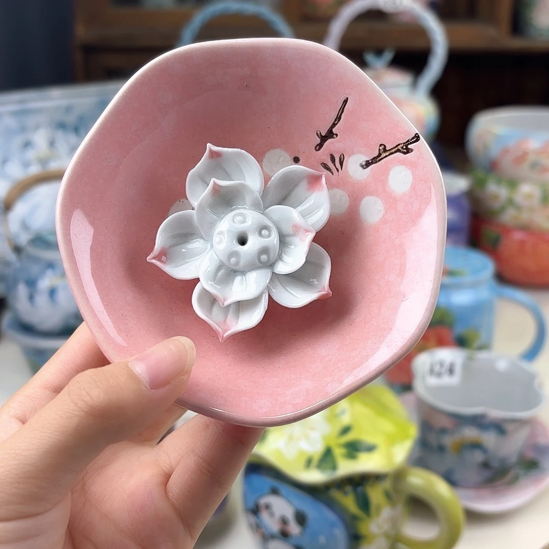 景德镇手绘高温釉下彩陶瓷茶具