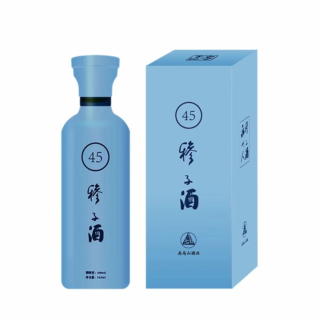 兵马山45度清香型天际蓝系列穇子酒