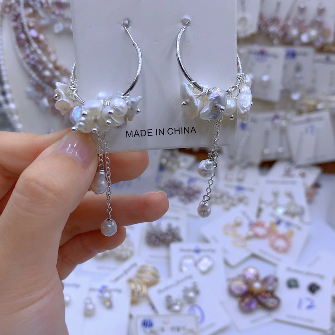 淡水珍珠颈饰银S925镶嵌