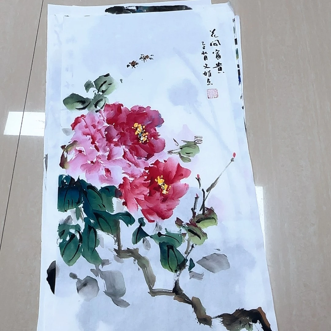国画国画作品多次
