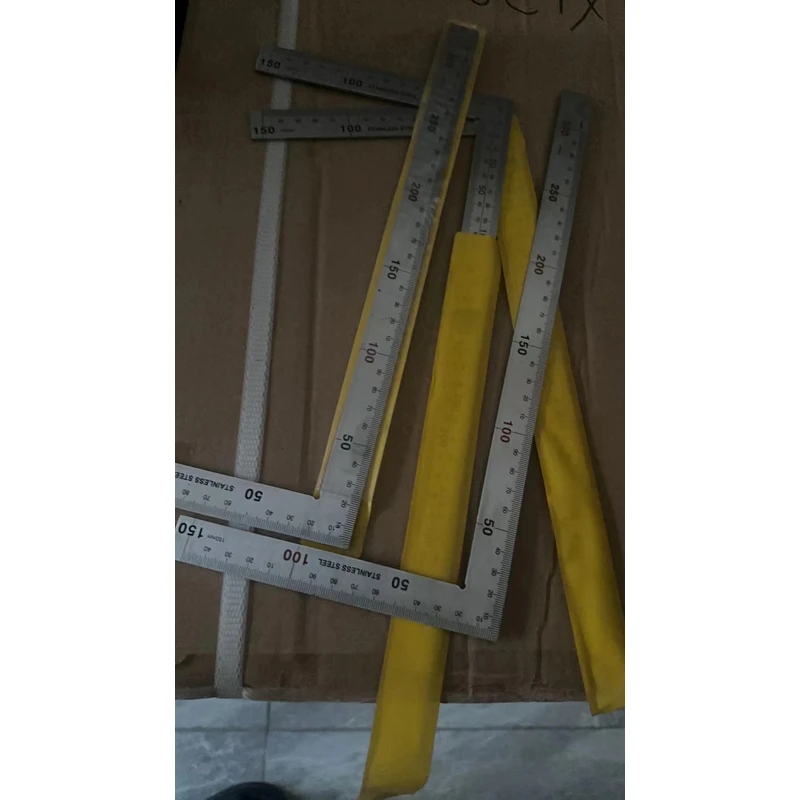 《老板专属》白色不锈钢300*150铝合金拐尺水平尺直角尺