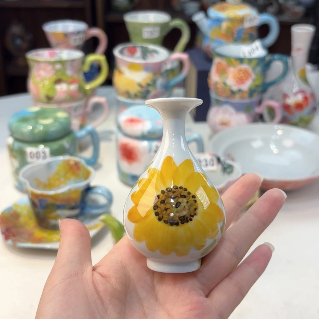景德镇手绘高温釉下彩陶瓷茶具