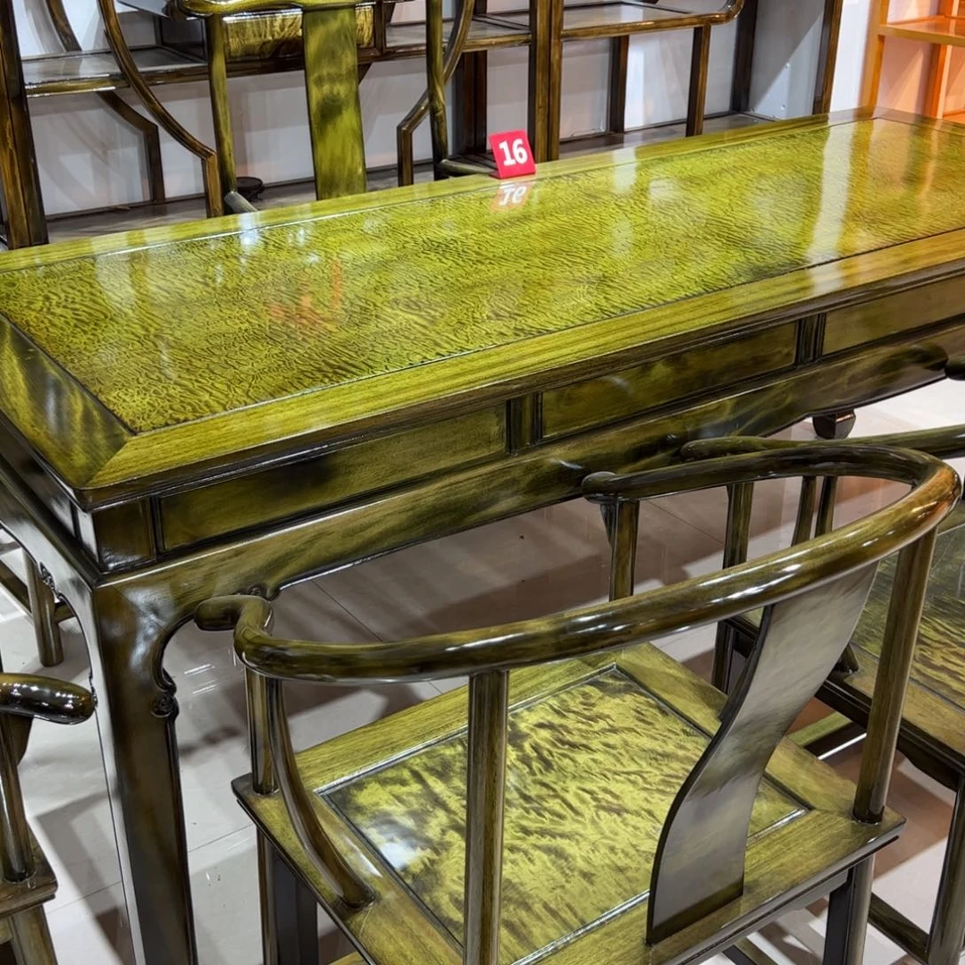 用***9木质类金丝楠家具茶桌八件套