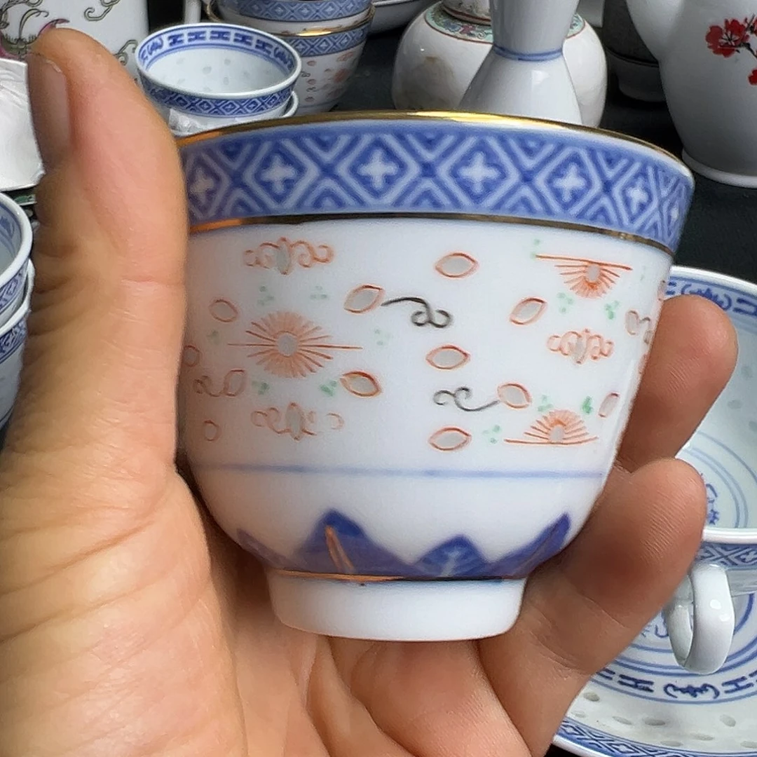 杯景德镇陶瓷玲珑杯