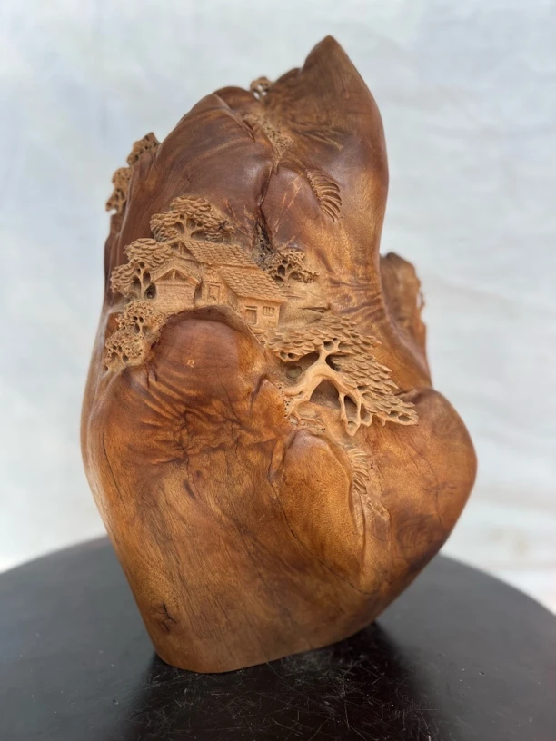 小叶桢楠山水摆件尺寸24 X 1 0 X 4 0