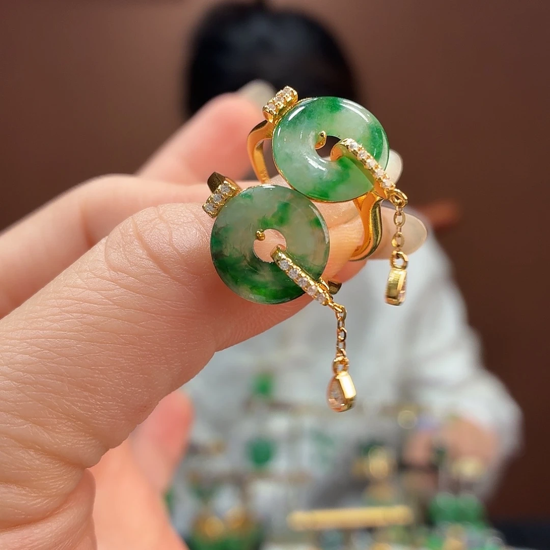 翡翠银S925镶嵌戒指多样性发1个