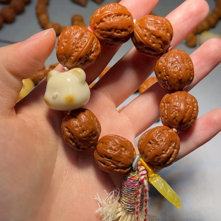 把件文玩核桃八棱274