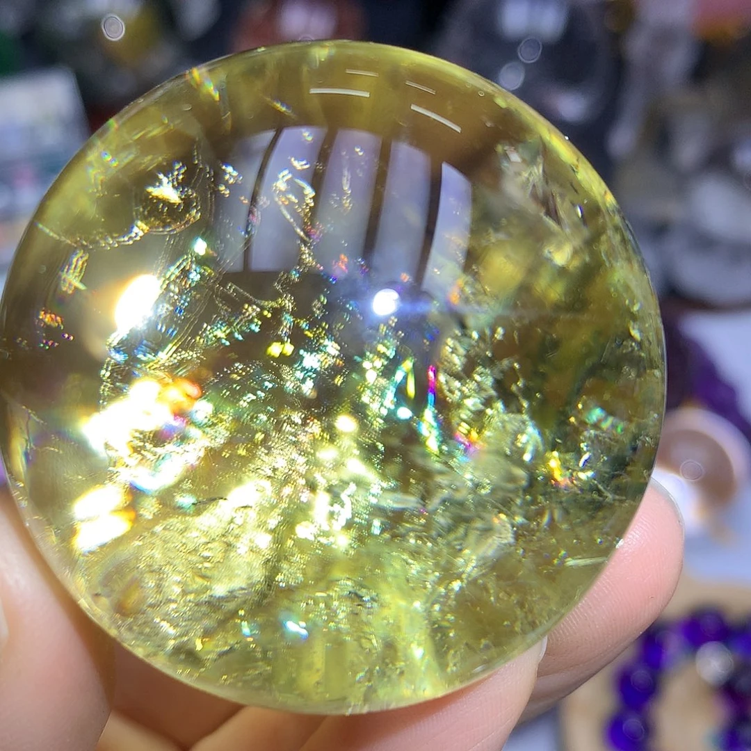 珠宝半成品水晶未镶嵌天然水晶黄阿塞摆件
