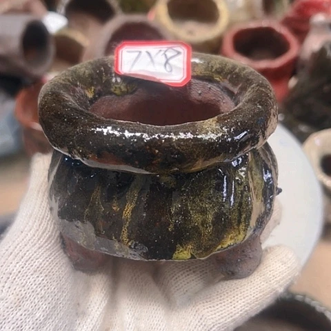 粗陶花盆手工花盆制作