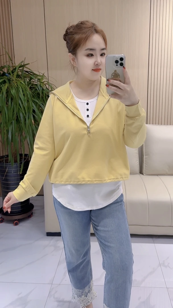 【聪姐推荐】6660时尚显瘦海军领两件套（衣长55，胸围126）