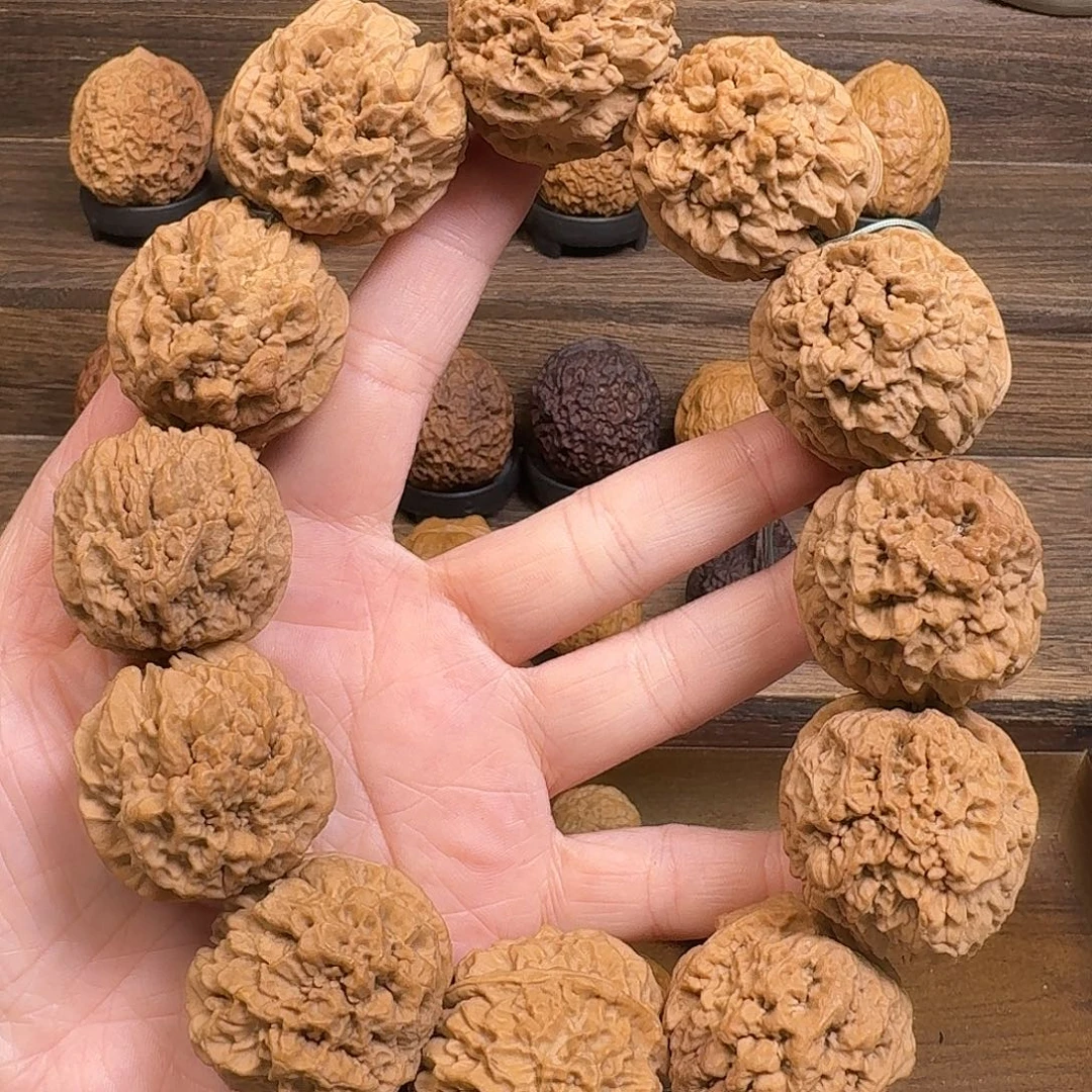 吊坠文玩核桃23龙鳞舍利子手持35尺寸