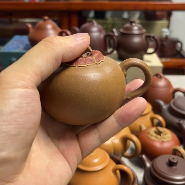 野***望茶杯紫砂紫砂壶柿柿如意