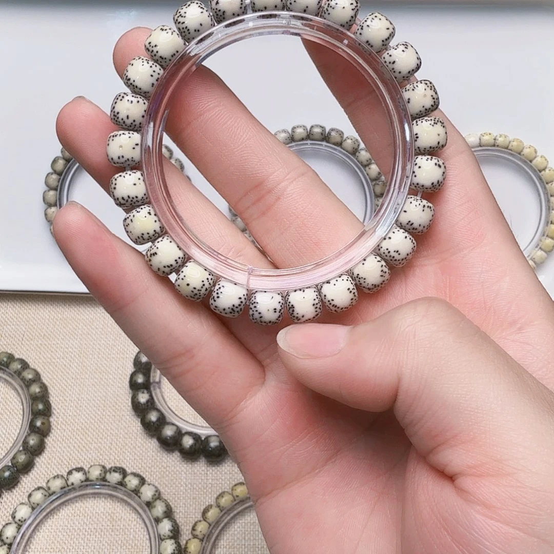 星月菩提手串原白测留白小细星单圈