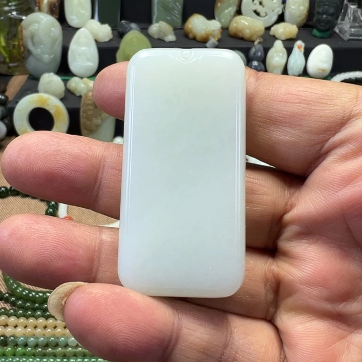 和田玉未镶嵌吊坠(不含链)