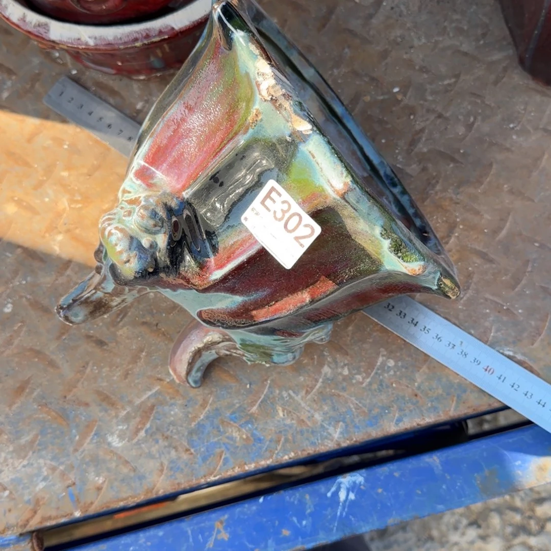 清***酒花盆紫砂302瑕疵品