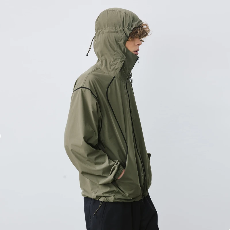 BOHRHOO 日系简约防水防紫外线散热透气亲肤功能防晒服男女夏