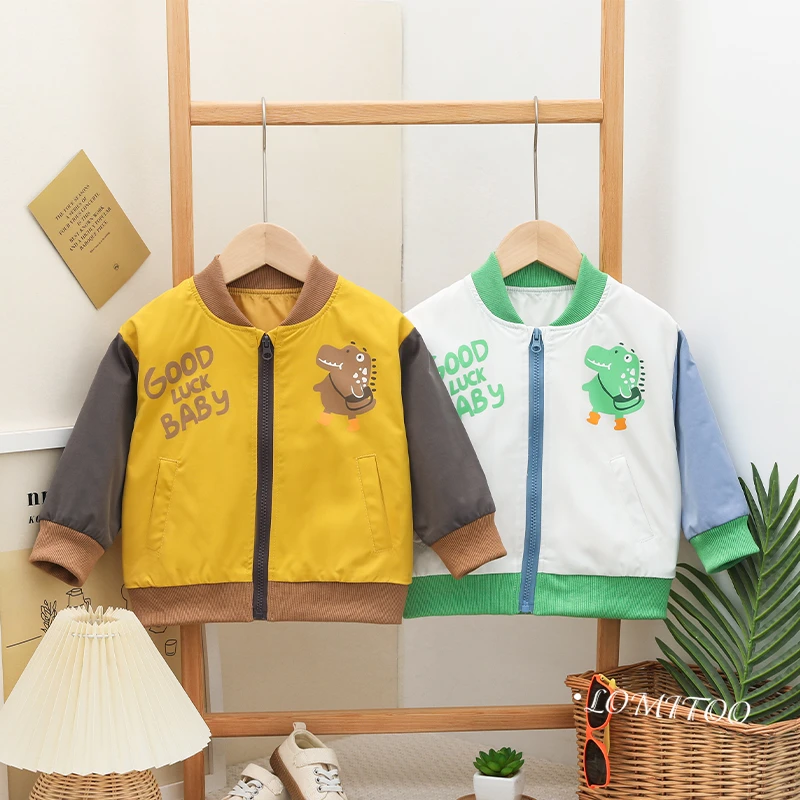 【洛儿妈专属】2025春季新款儿童polo拼接外套2360