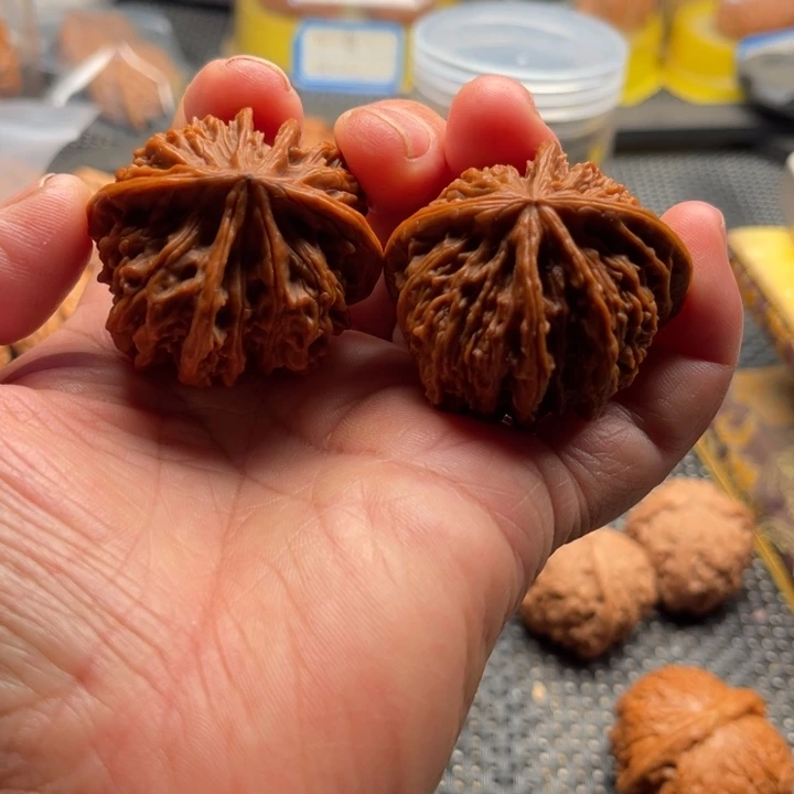 桃核把件僧帽四棱42➕