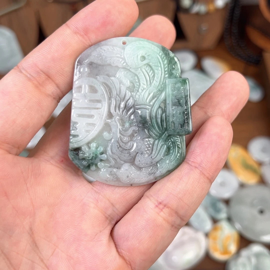 翡翠未镶嵌颈饰多样性发其一天然A货翡翠0042