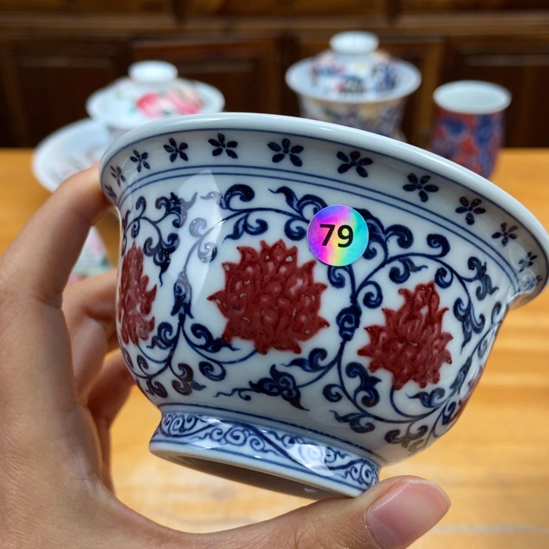 手绘现代茶具非古董