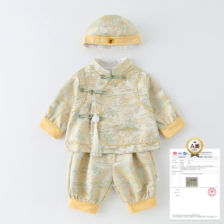 连身衣/爬服/哈衣中国风春秋通用婴幼童